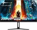 Monitor de juegos Minifire de 27 pulgadas, WQHD (2560×1440p) 200Hz 1ms (OD), pantalla Fast IPS Adaptive Sync HDR, HDMI/DP VESA 100×100mm (MFG27F4Q-200)