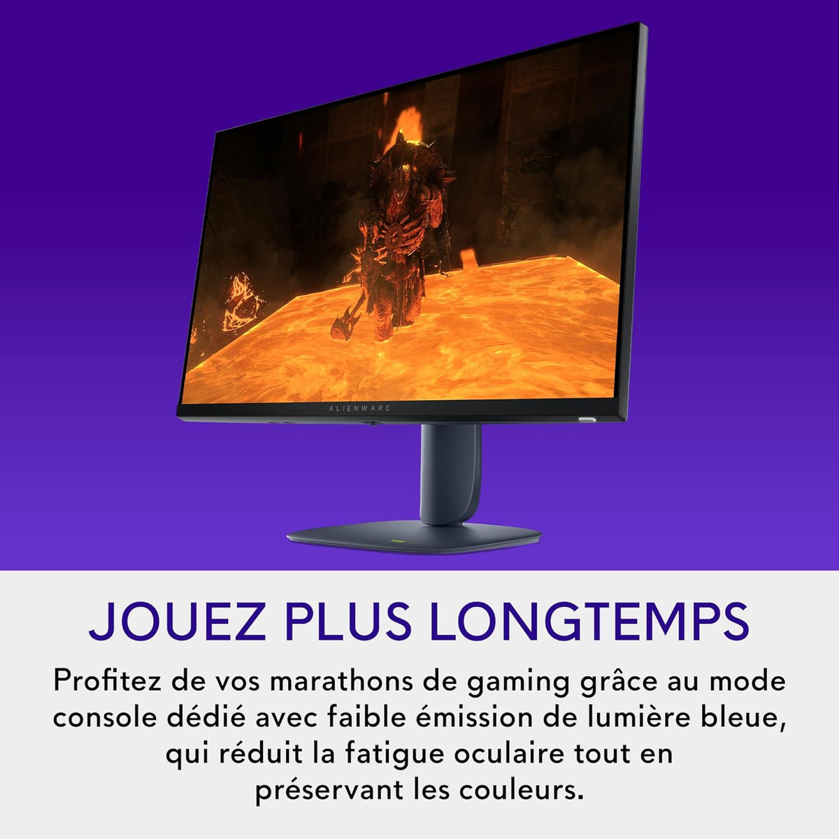Monitor Gaming Alienware 27 - AW2725DM, QHD (2560x1440), 180Hz, Fast IPS, 1ms, Compatible con NVIDIA G-Sync, AMD FreeSync, 95% DCI-P3, HDR400, DisplayPort, 2 HDMI, 3 USB, 3 años de garantía