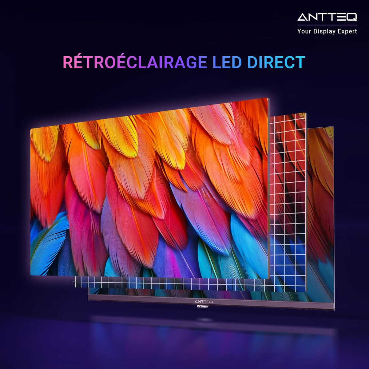 Antteq Vita Smart TV 32 pulgadas (80 cm), televisión con sistema operativo Vidaa, aplicación móvil, tienda de aplicaciones, compartir en TV, Netflix/DAZN/WiFi, HDMI, V32-AH3Q1L, 2025
