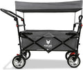 Carro de mano plegable FX-CT700 con frenos, asiento acolchado, asa ajustable en altura y capacidad de carga de 75 kg
