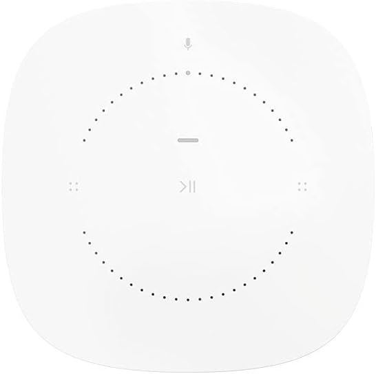 Altavoz inteligente Sonos One, blanco: altavoz Wi-Fi inteligente con control por voz de Alexa, Google Assistant y AirPlay: altavoz multisala para streaming de música ilimitado