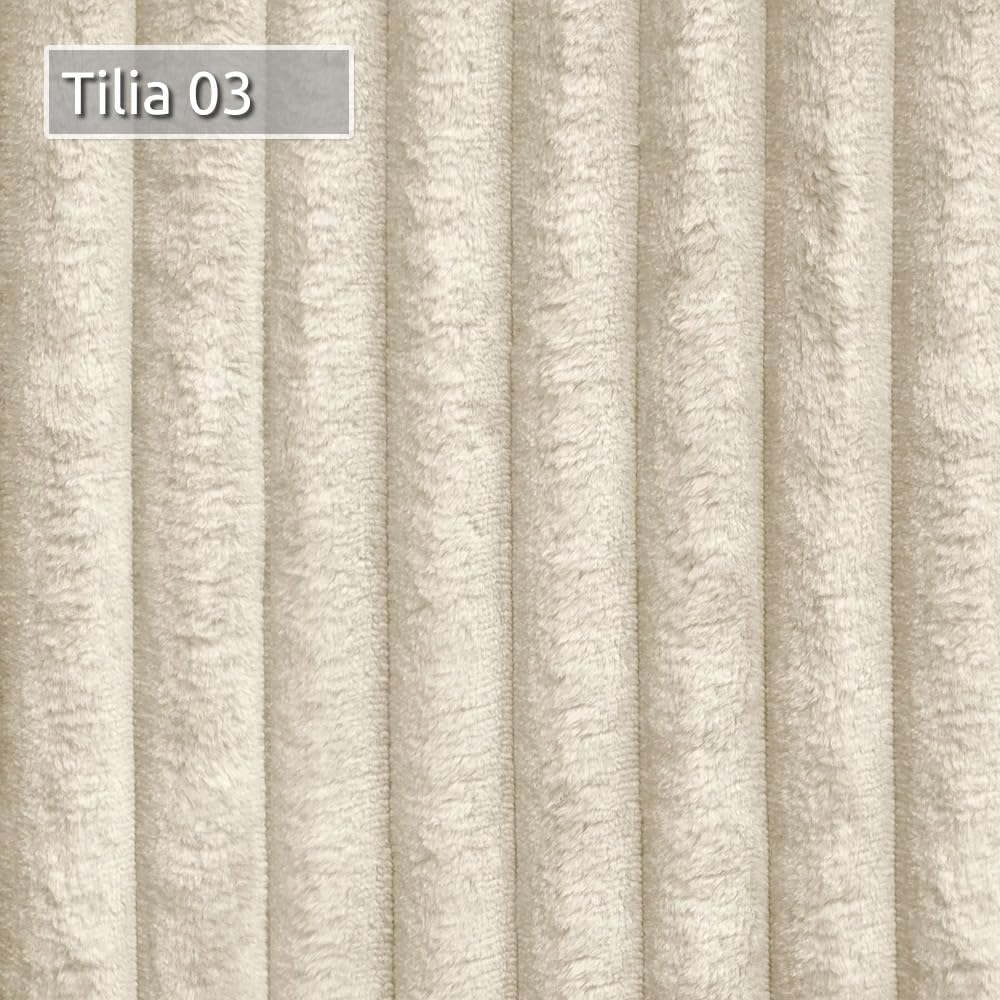 Cama boxspring Sofnet Mollo con 2 cajones, cama doble con colchón Bonell y topper, cama tapizada en suave tela de pana, cama, estructura de cama para dormitorio (Beige (Tilia 03), 140 x 200 cm)