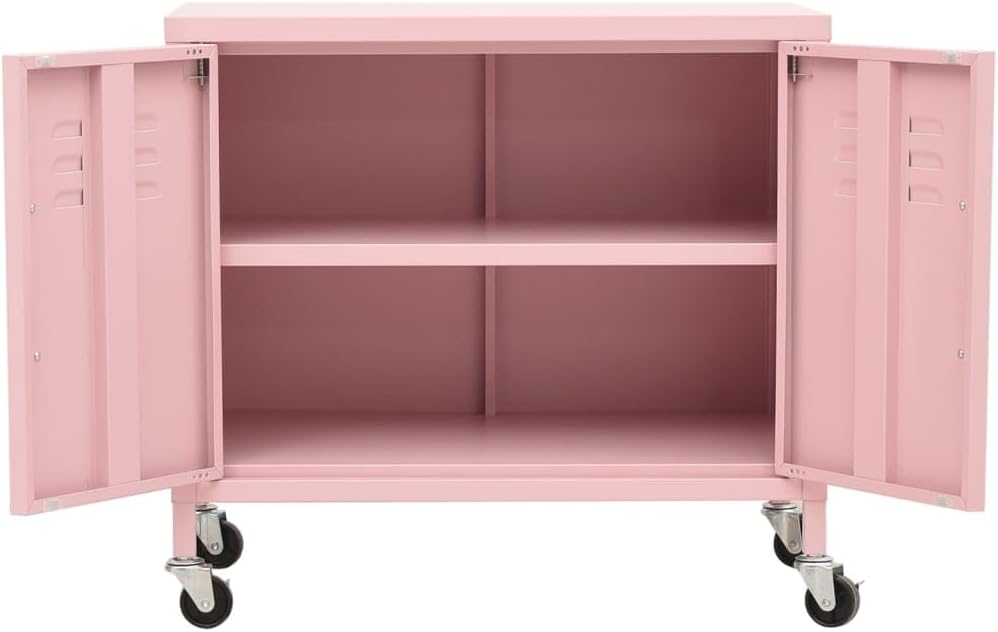 Armario de almacenamiento genérico rosa 60x35x56 cm de acero, Muebles, Armarios, Armarios de almacenaje y taquillas, 11,2 kg, 336265