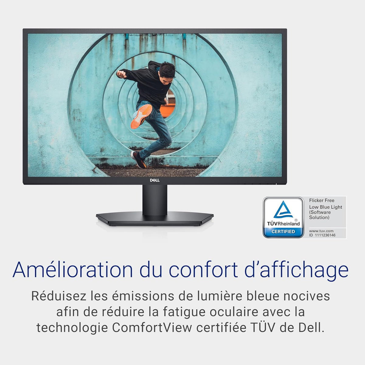 Monitor Dell SE2722HX 27" Full HD (1920x1080), 75Hz, VA, 4ms, AMD FreeSync, HDMI, VGA, 3 años de garantía, Negro