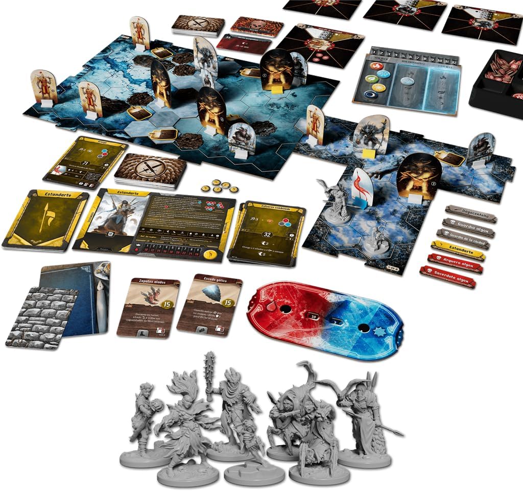 Cephalofair Games Frosthaven, juego de mesa cooperativo de campaña ambientado en un universo helado, para mayores de 14 años, 1-4 jugadores, 30 minutos de juego por jugador, versión en español