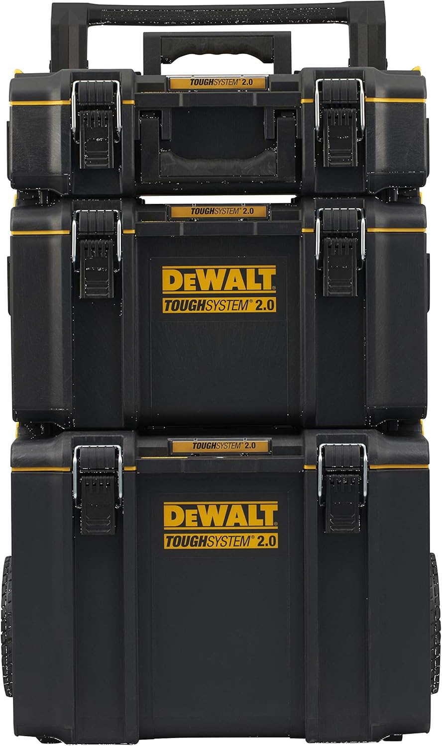 Juego de torre de cajas de almacenamiento DEWALT TOUGHSYSTEM® 2.0 (3 módulos), DWST83402-1