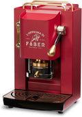 Cafetera Faber PRO Total Deluxe de latón, papel ESE de 44 mm, 1,3 litros, (blanco)