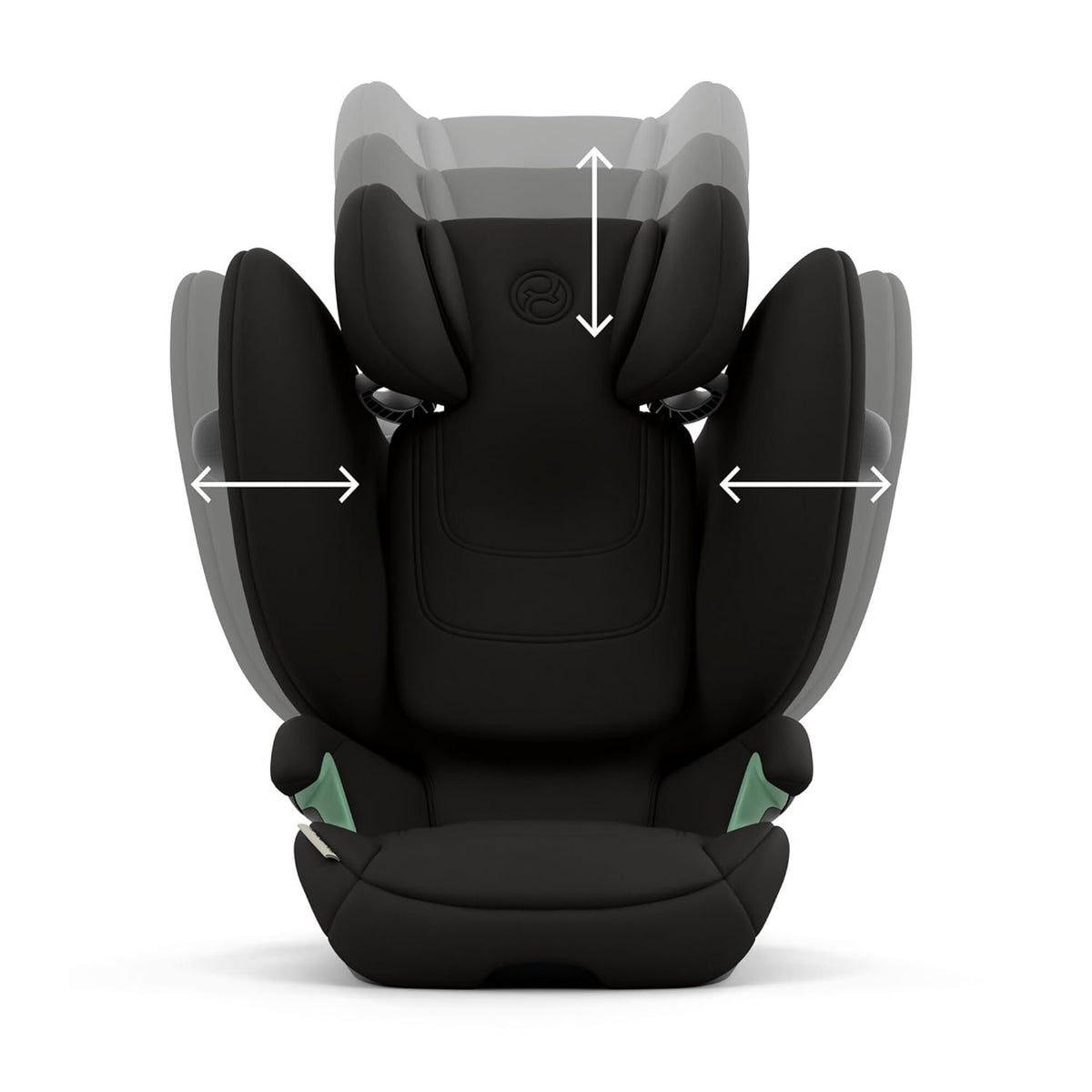 CYBEX Gold Silla de coche infantil Solution G i-Fix, para coches con y sin ISOFIX, desde aprox. 3 hasta 12 años (100 - 150 cm), desde aprox. 15 hasta 50 kg, Lava Grey