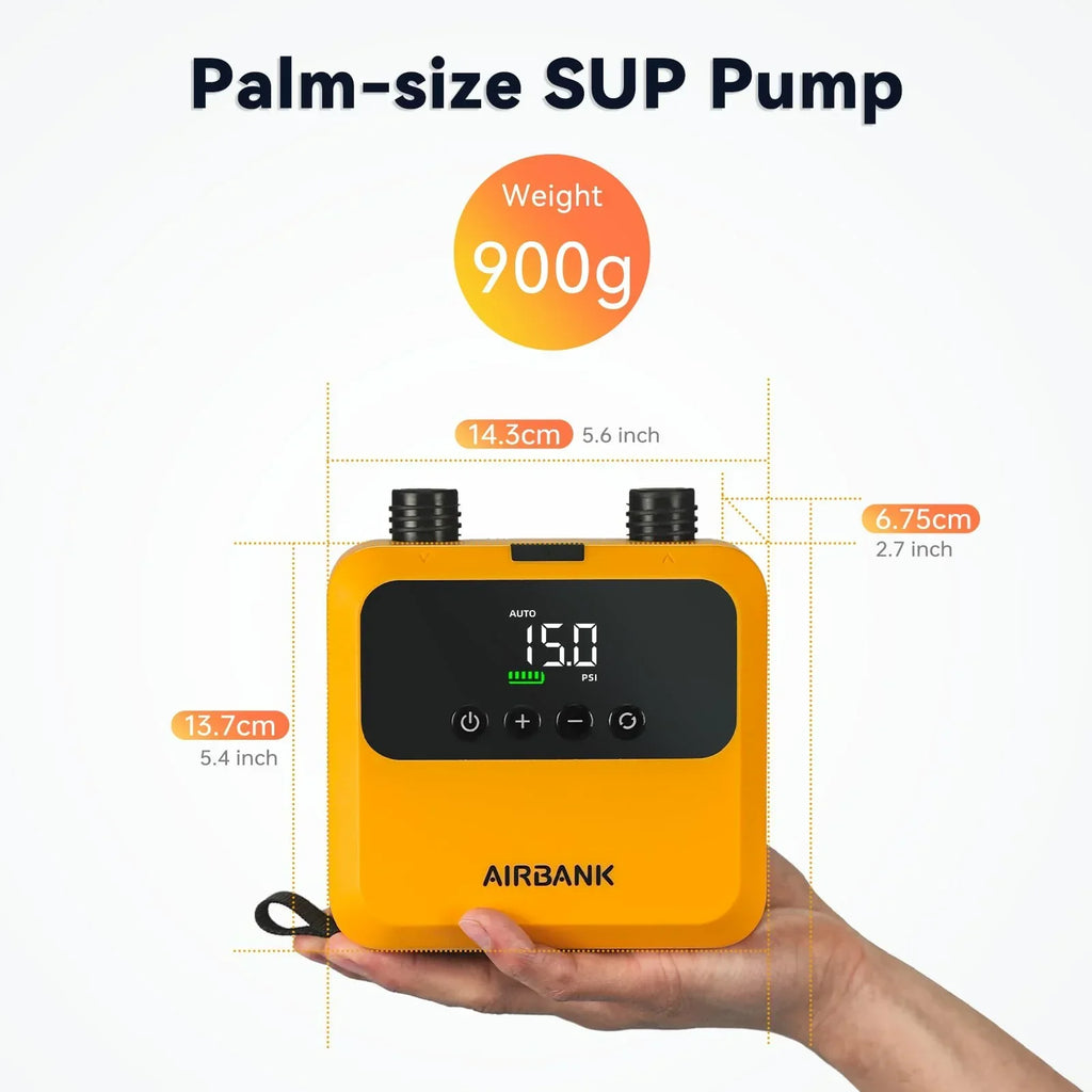 Bomba de aire eléctrica para SUP Pulse Pro D23PRO, 20 PSI, batería de 4500 mAh, motor sin escobillas, 80 000 rpm, para kayaks y botes