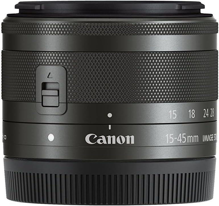 Canon EF-M 15-45 mm f/3.5-6.3 IS STM (certificado reacondicionado), base, negro