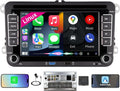 [Inicio rápido] Autorradio Linux para VW Golf 5 6/Polo, Radio VW con CarPlay y Android Auto inalámbricos integrados, Pantalla de 7" para VW compatible con controles del volante originales, AM/FM/RDS, Bluetooth, DSP, 45Wx4