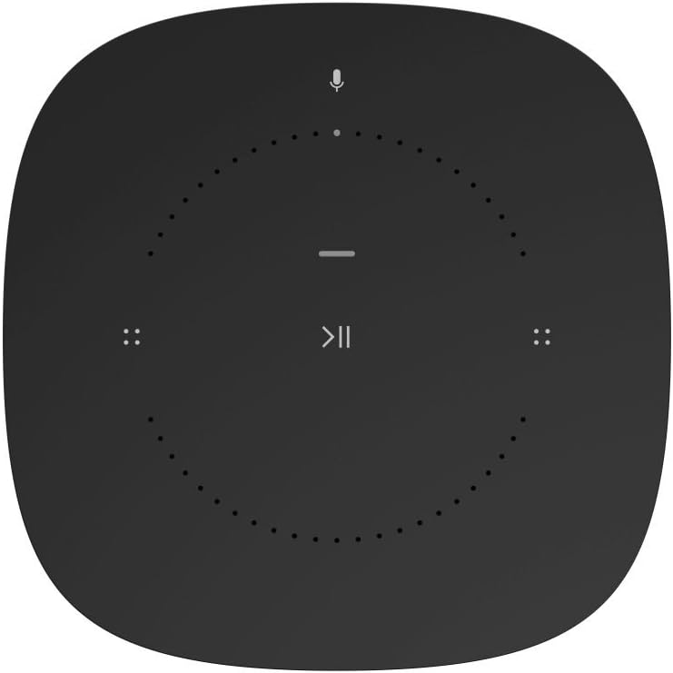 Altavoz inteligente Sonos One, negro – Altavoz Wi-Fi inteligente con control por voz Alexa, Google Assistant y AirPlay – Altavoz multiroom para streaming de música ilimitado