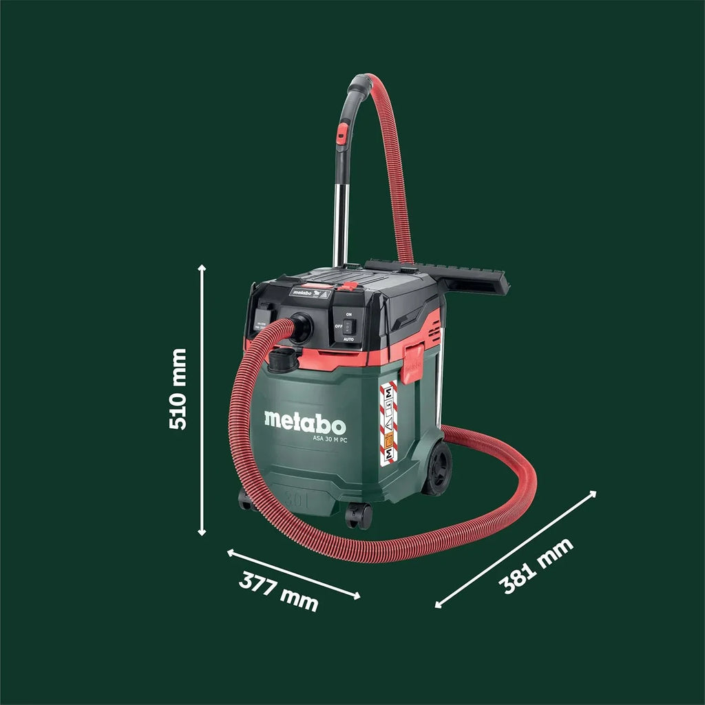 Aspirador universal en seco y húmedo ASA 30 M PC 602087000 30L Clase de polvo M Limpieza de filtro Cable de 8m
