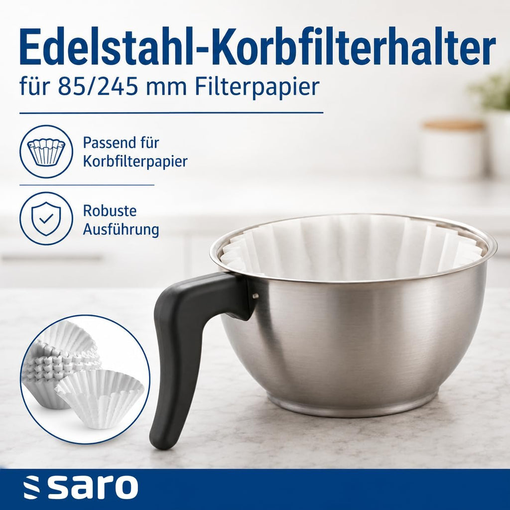 Cafetera Saro incl. jarra termo de acero inoxidable con bomba – 2,2 L – tiempo de preparación aprox. 5–6 min – protección contra funcionamiento en seco – 2,069 kW – modelo THERMO 24