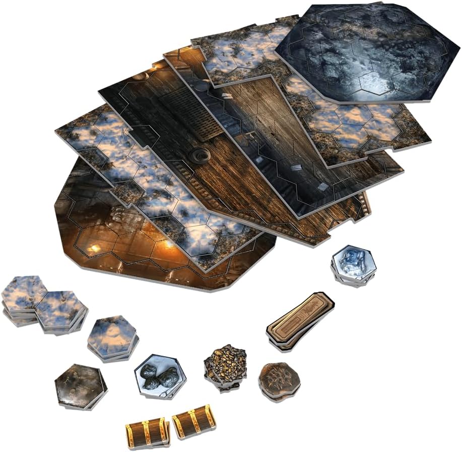 Cephalofair Games Frosthaven, juego de mesa cooperativo de campaña ambientado en un universo helado, para mayores de 14 años, 1-4 jugadores, 30 minutos de juego por jugador, versión en español