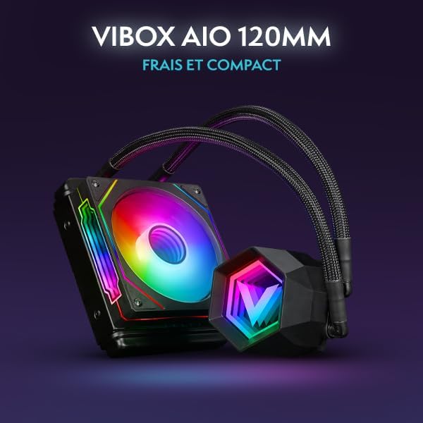 PC Gamer VIBOX Completo Pantalla 27" Intel Core i9 12900KF 5,2 GHz Nvidia RTX 5070 12 GB 32 GB RAM 1 TB SSD NVMe M.2 Windows 11 WiFi Negro