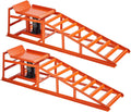 Rampas hidráulicas para coche VEVOR, 2 unidades, altura de elevación de 27-36 cm, rampas de servicio portátiles para mantenimiento de garaje, cambio de aceite y reparación de camiones, capacidad de carga de 1 t (por rampa)