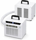 Aire acondicionado split 3000 BTU, enfriador de ambiente portátil con panel táctil y control remoto, temporizador de 24 horas, asa superior, diseño para el hogar, oficina, camping, sin montaje