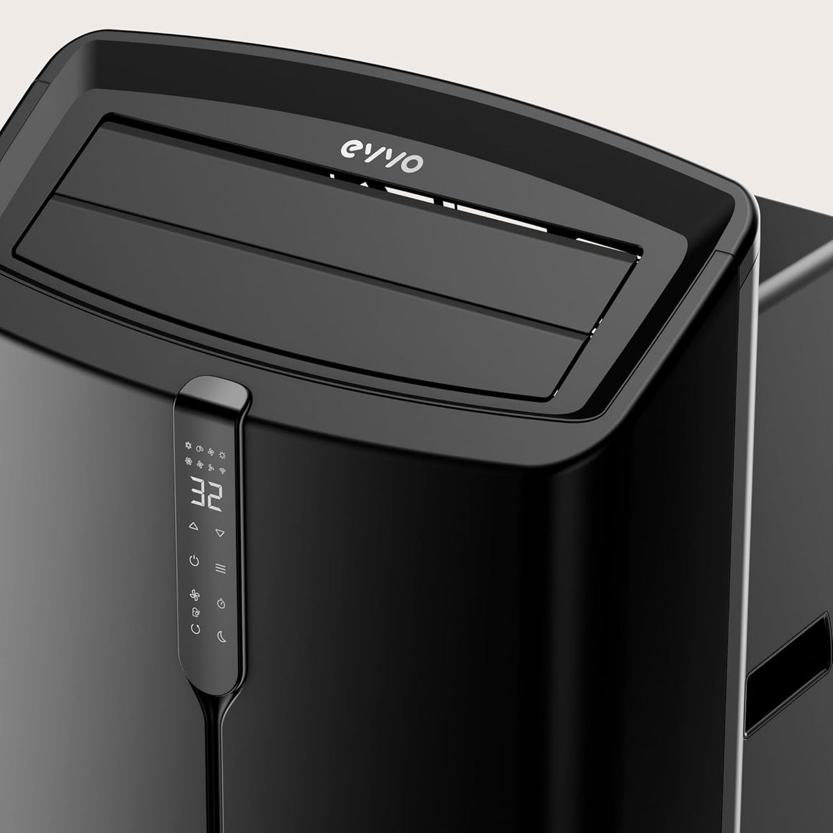 Aire acondicionado portátil EVVO Clima P14 Silent WLAN, 14.000 BTU, con bomba de calor, tipo pingüino, refrigeración y calefacción, WLAN, silencioso, deshumidificador, frío y calor, con kit de ventana