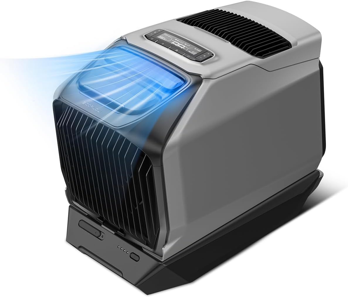 Aire acondicionado portátil ECOFLOW WAVE 3 con batería adicional de 1024 Wh, 8 horas de autonomía, 1800 W/6100 BTU de refrigeración, 2000 W/6800 BTU de calefacción, control por aplicación, aire acondicionado móvil para autocaravanas, SUV y camping