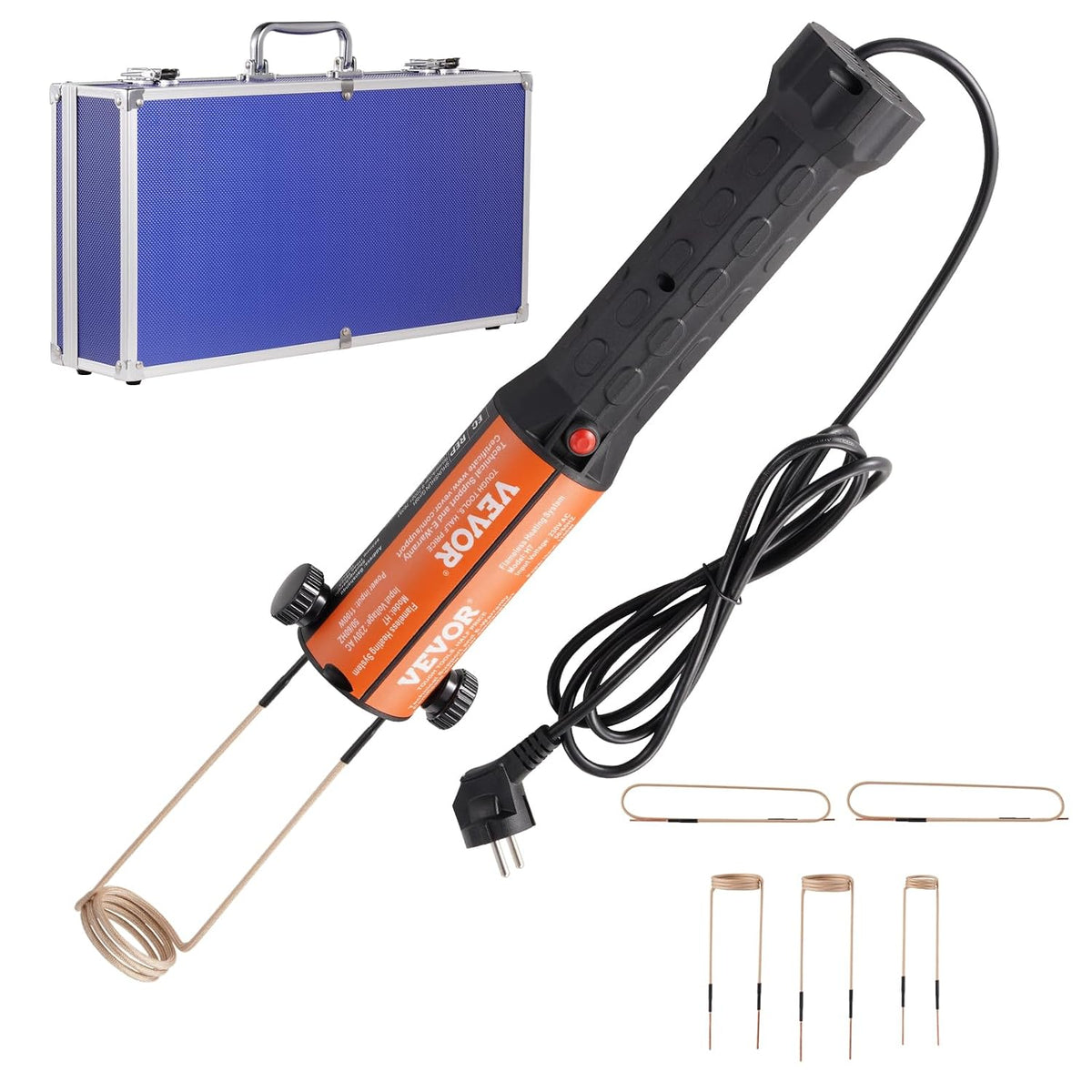 Calentador de inducción para extracción de pernos H7 1kW 230V, juego de calentador de inducción magnética con 8 bobinas para tornillos y tuercas