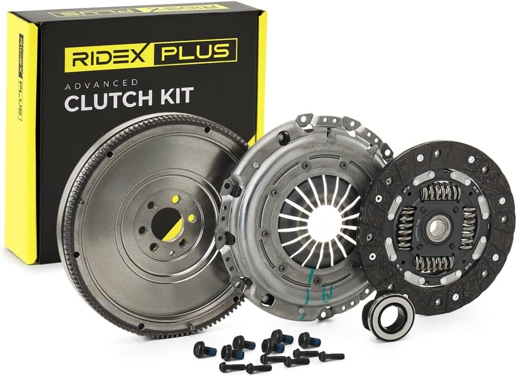 RIDEX PLUS 479C0081P Kit de embrague con volante motor, con disco de embrague y con cojinete de desembrague para VW Golf VI 3/5 puertas (5K1), Golf V 3/5 puertas (1K1), Touran I (1T1, 1T2), Touran I (1T3)
