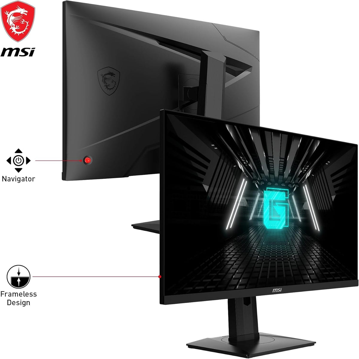 Monitor Gaming MSI G274QPX de 27" WQHD - Panel Rapid IPS, 2560x1440, 240 Hz / 1 ms GtG, 98% DCI-P3, HDR 400, PD Type-C 65W, G-Sync - DisplayPort 1.4a, HDMI 2.0b CEC
