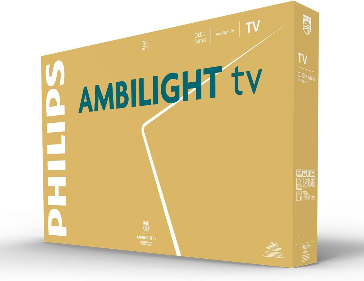 Smart TV LED 4K Philips Ambilight 50PUS8500 - Pantalla de 50 pulgadas con plataforma Pixel Precise Ultra HD, sistema operativo Titan y sonido Dolby Atmos, compatible con Alexa y el Asistente de Google