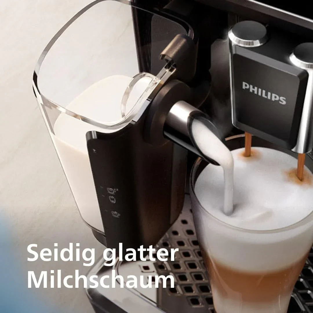 Cafetera espresso automática Philips Serie 5400: disfrute de 12 bebidas, sistema LatteGo de limpieza rápida, pantalla TFT intuitiva, ajustes de café personalizables, diseño de cocina de primera calidad (EP5441/50)