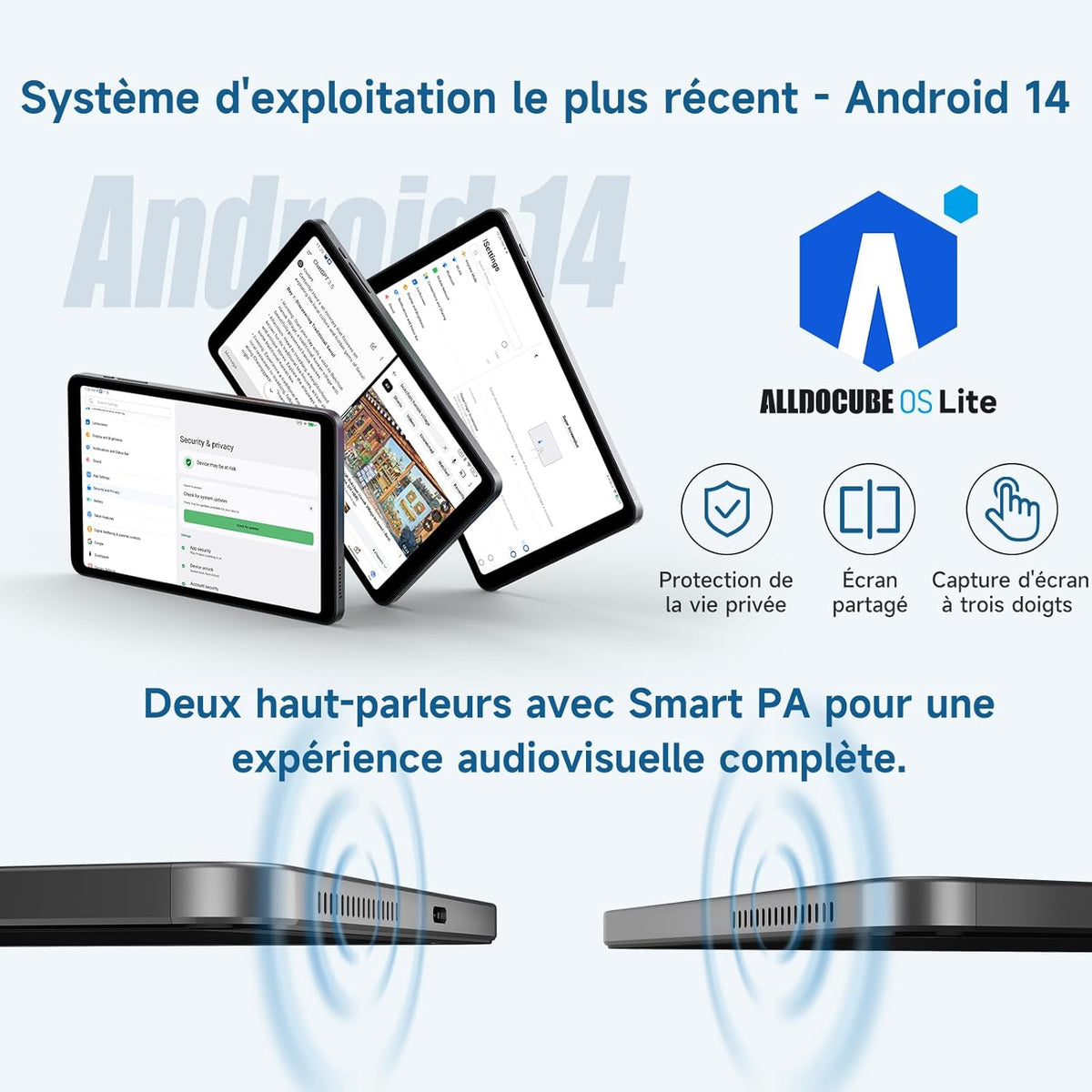 ALLDOCUBE iPlay60 Mini Turbo - Tablette 8.4": Pantalla FHD 2K | Snapdragon 6 Gen1 | Android 14 | 16+128GB | Widevine L1 | Tablet Android 14 para Streaming y Juegos | WiFi