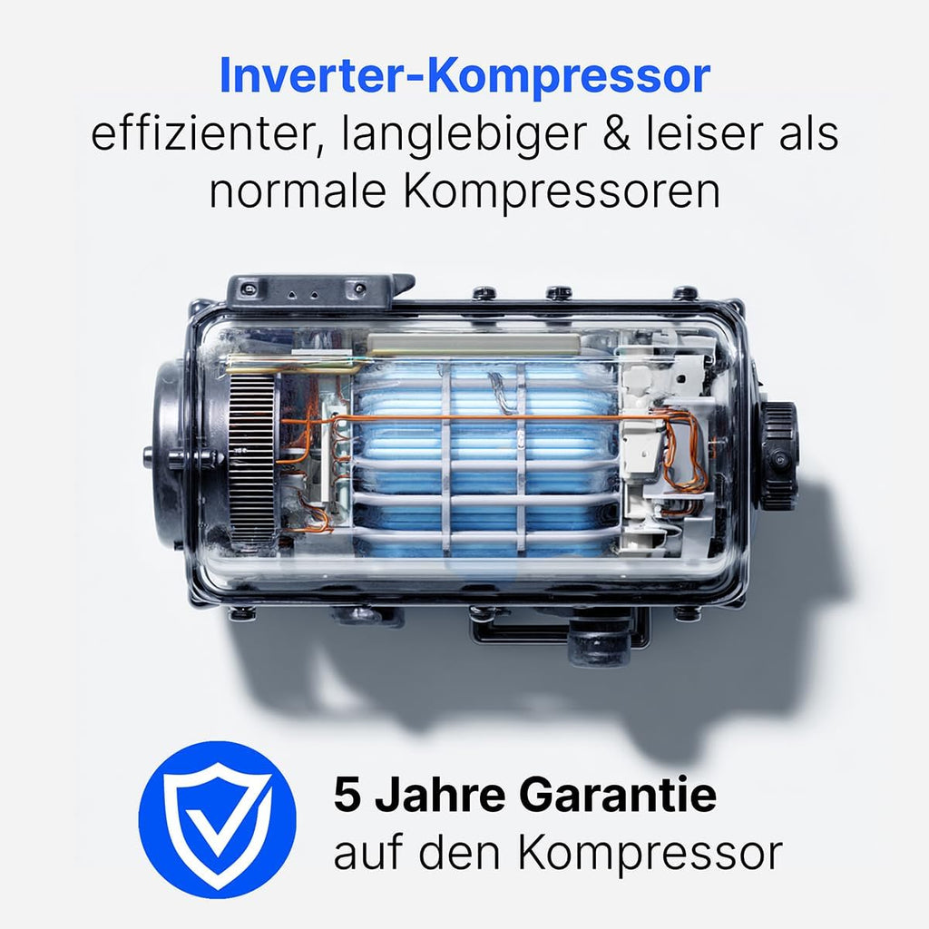 Frigorífico Bomann® sin congelador | Clase energética C | 85 cm | 5 años de garantía en el compresor | Frigorífico pequeño | 0-8°C | silencioso 35 dB | 3 estantes | Frigorífico estándar 126 L | VS 7258 inox