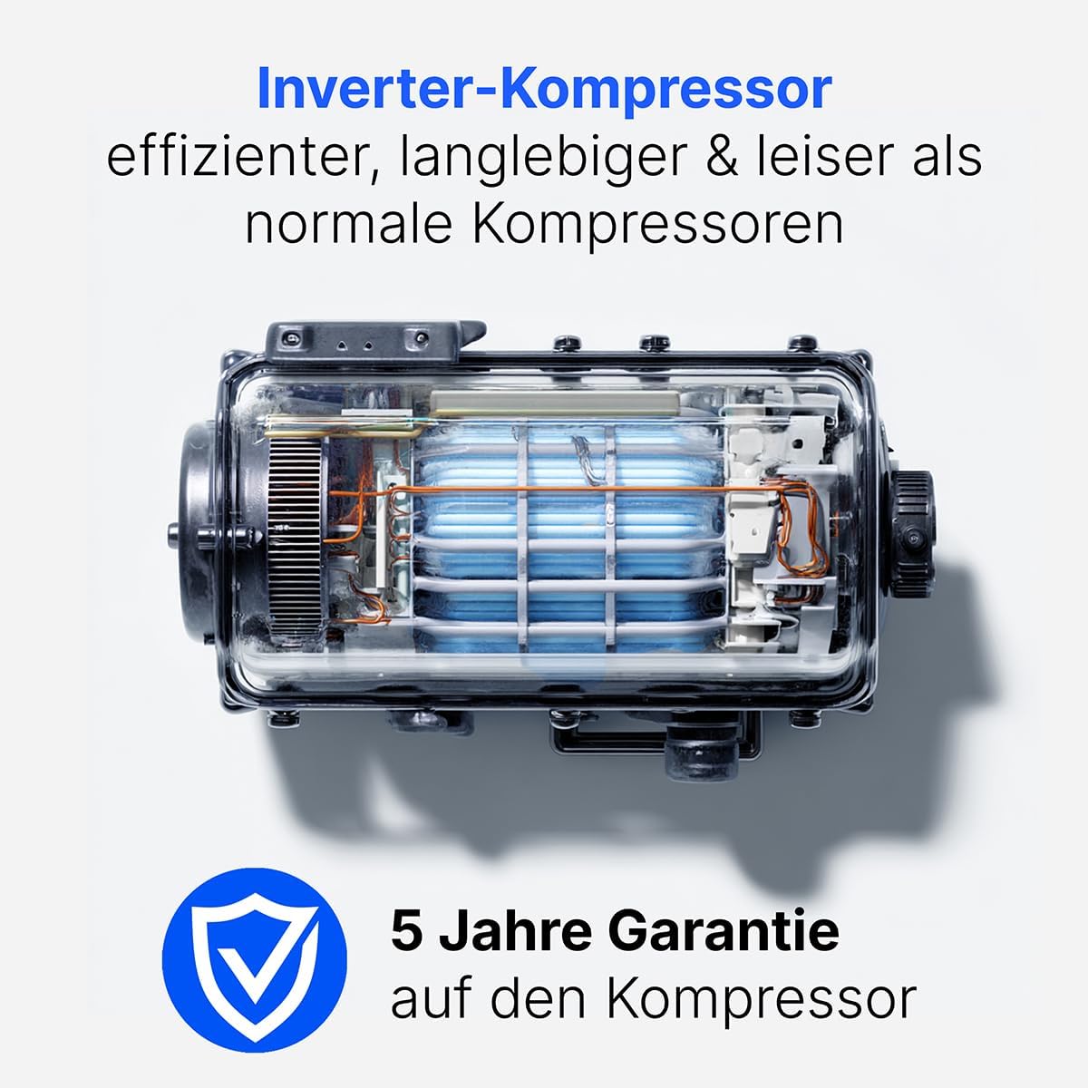 Frigorífico Bomann® sin congelador | Clase energética C | 85 cm | 5 años de garantía en el compresor | Frigorífico pequeño | 0-8°C | silencioso 35 dB | 3 estantes | Frigorífico estándar 126 L | VS 7258 inox