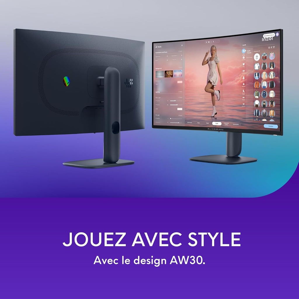 Monitor Gaming Alienware 32 - AW3225DM, QHD (2560x1440), Curvo 1500R, 180Hz, VA, 1ms, AMD FreeSync, VESA AdaptiveSync, 95% DCI-P3, HDR400, DisplayPort, 2 HDMI, 3 USB, 3 años de garantía