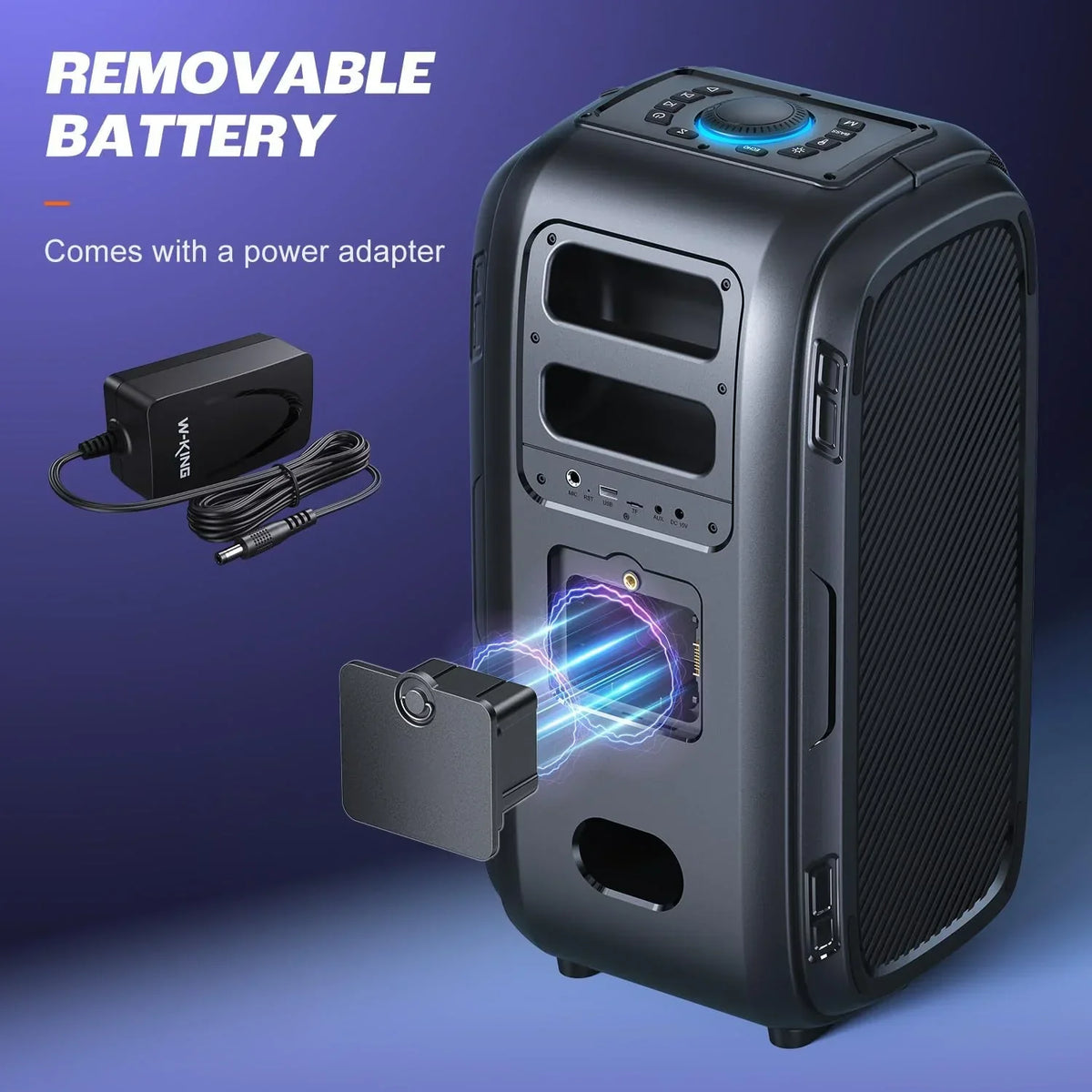 Altavoz Bluetooth T9 Pro portátil para exteriores, 270 W, estéreo con Bluetooth 5.3, USB, TF, AUX y entrada de micrófono