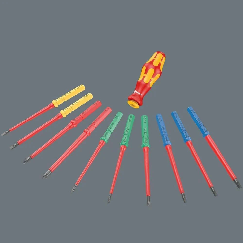 Juego de destornilladores dinamométricos VDE de 23 piezas Safe Torque Speed para armarios eléctricos, modelo 05006633001, aislado, IEC 60900