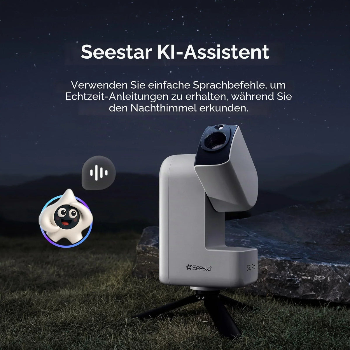 Telescopio inteligente Seestar S30 Pro para astrofotografía, objetivo de 30 mm, cámara dual 4K, seguimiento automático, control por aplicación GoTo