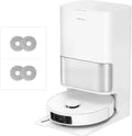 Robot aspirador con función de fregado RLL53SE, 25 000 Pa, 231 min de autonomía, elevación de mopa de 10,5 mm, autolimpieza de mopa, control por app