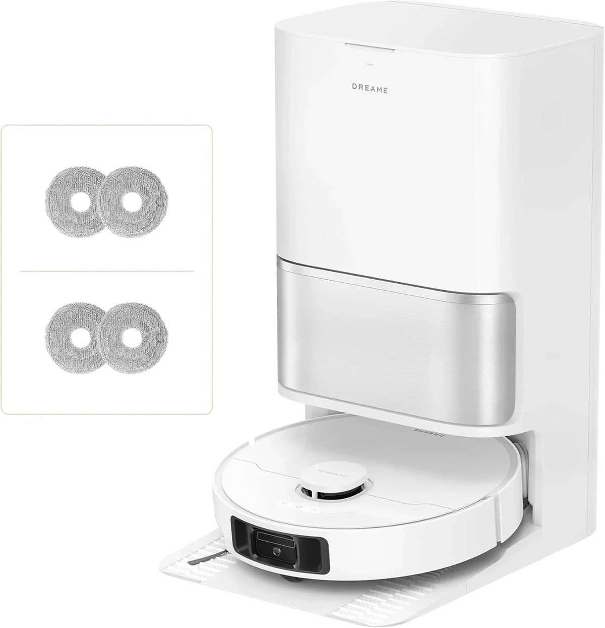 Robot aspirador con función de fregado RLL53SE, 25 000 Pa, 231 min de autonomía, elevación de mopa de 10,5 mm, autolimpieza de mopa, control por app