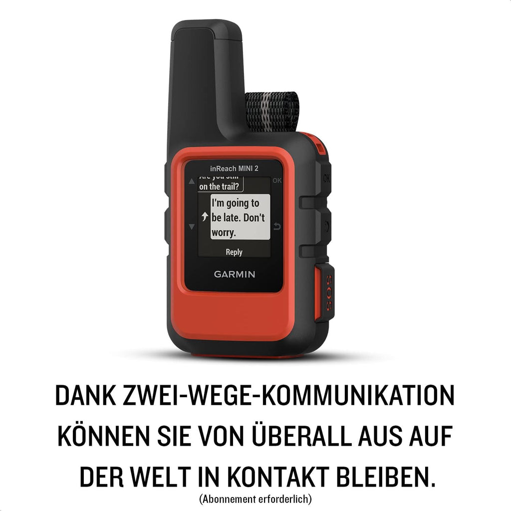 inReach Mini 2: dispositivo de comunicación por satélite GPS con función de SOS 24/7, mensajería global sin cobertura móvil (requiere suscripción) y navegación por puntos de referencia, hasta 14 días de autonomía de la batería