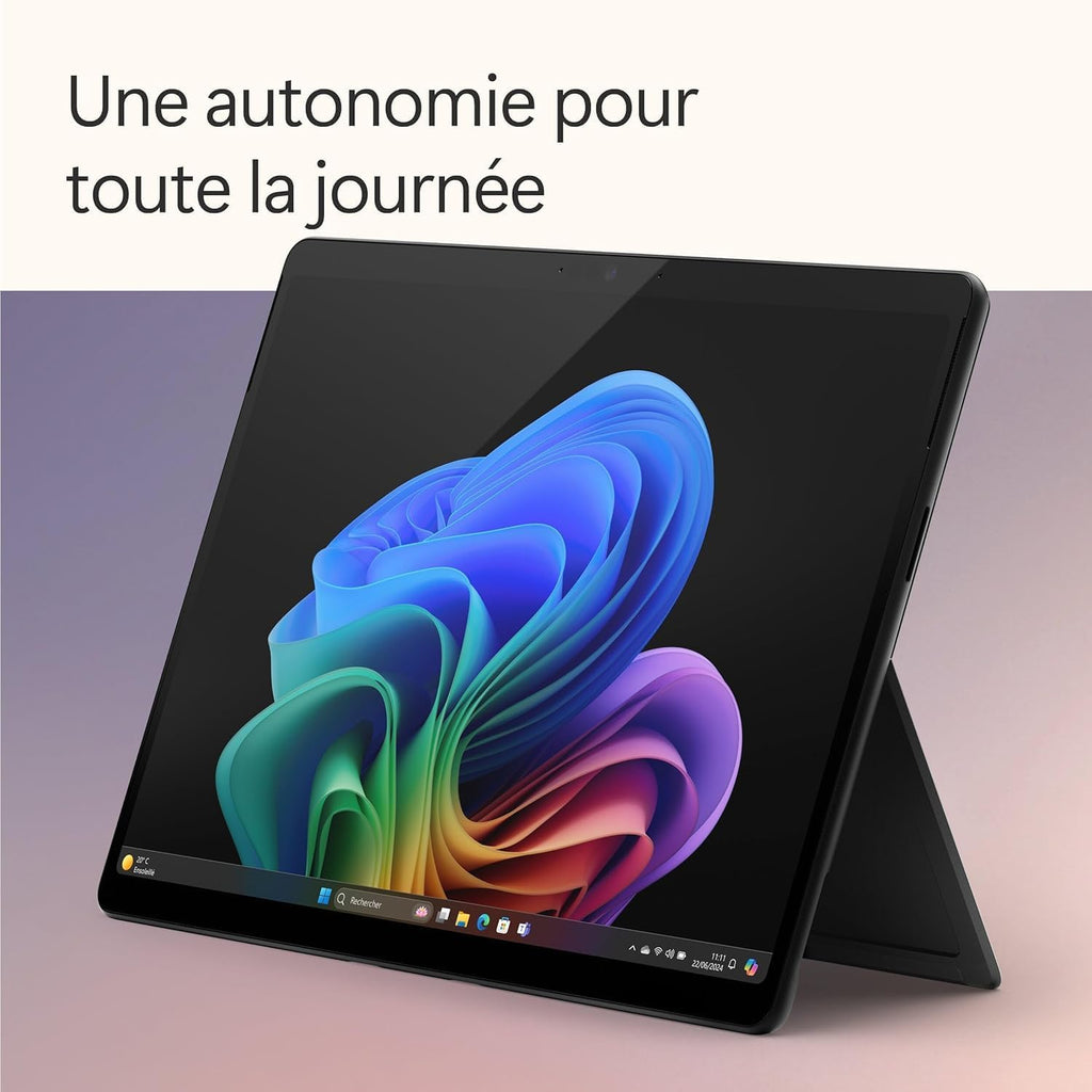 Microsoft Surface Pro (Cargador no incluido) | PC Copilot+ | Pantalla táctil OLED de 13” | Snapdragon® X Elite | 16 GB de RAM | SSD de 256 GB | Último modelo, 11.ª edición | Negro