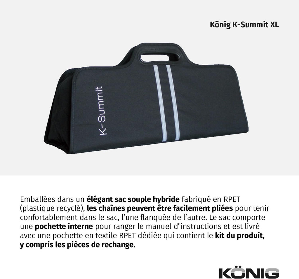KÖNIG K-SUMMIT XL K56 - Cadenas de nieve, juego de 2