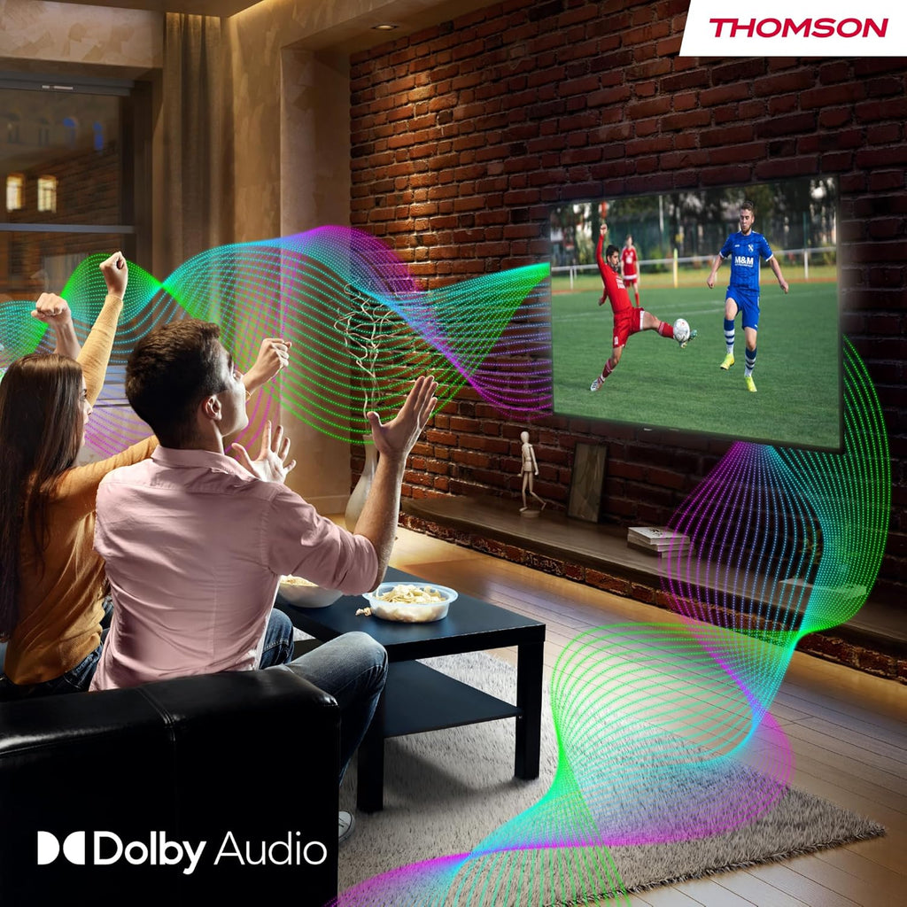 THOMSON 32 pulgadas (81 cm) LED HD Easy TV – No Smart – Modo hotel, USB, HDMI, Triple sintonizador (cable/satélite/antena), entrada AV, CI+, panel A+ – 32HD2S13