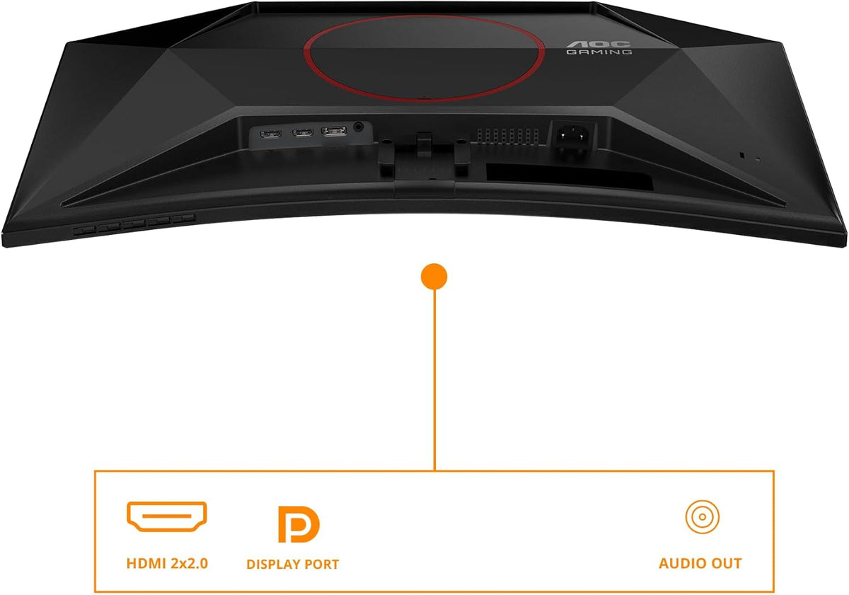 AOC Gaming C27G42E - Monitor curvo Full HD de 27 pulgadas, 180 Hz, 0,5 ms, FreeSync Premium (1920x1080, 1x HDMI 2.0, 1x DisplayPort 1.4) Negro