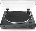 Tocadiscos estéreo analógico totalmente automático de transmisión por correa AT-LP60X, 33 1/3 y 45 RPM, negro