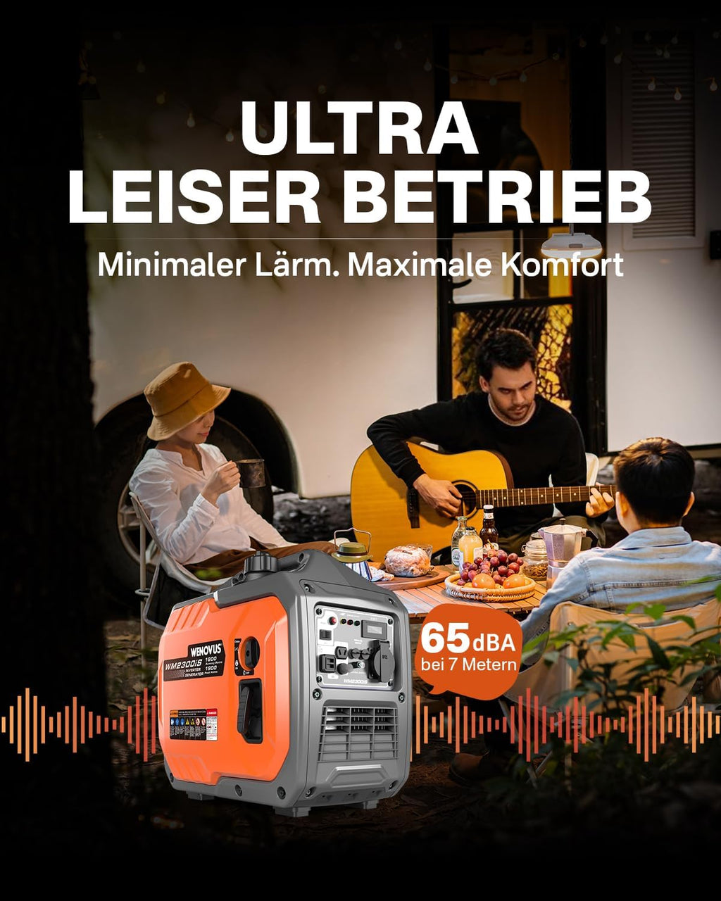 Generador eléctrico inversor de gasolina, supersilencioso y portátil, 1900W, 4 tiempos, con toma de 230V y USB, generador de emergencia para cortes de luz, camping, caravana, autocaravana y garaje