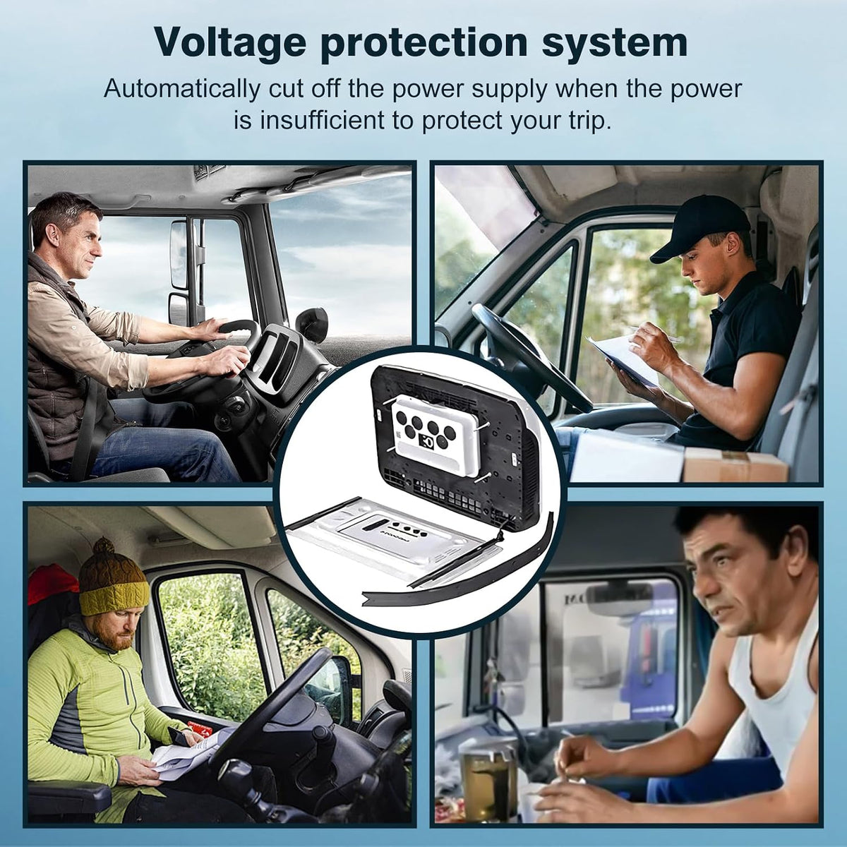 Aire acondicionado de techo inverter ultradelgado para autocaravanas, caravanas, camping, camiones y furgonetas (solo refrigeración, 12 V)
