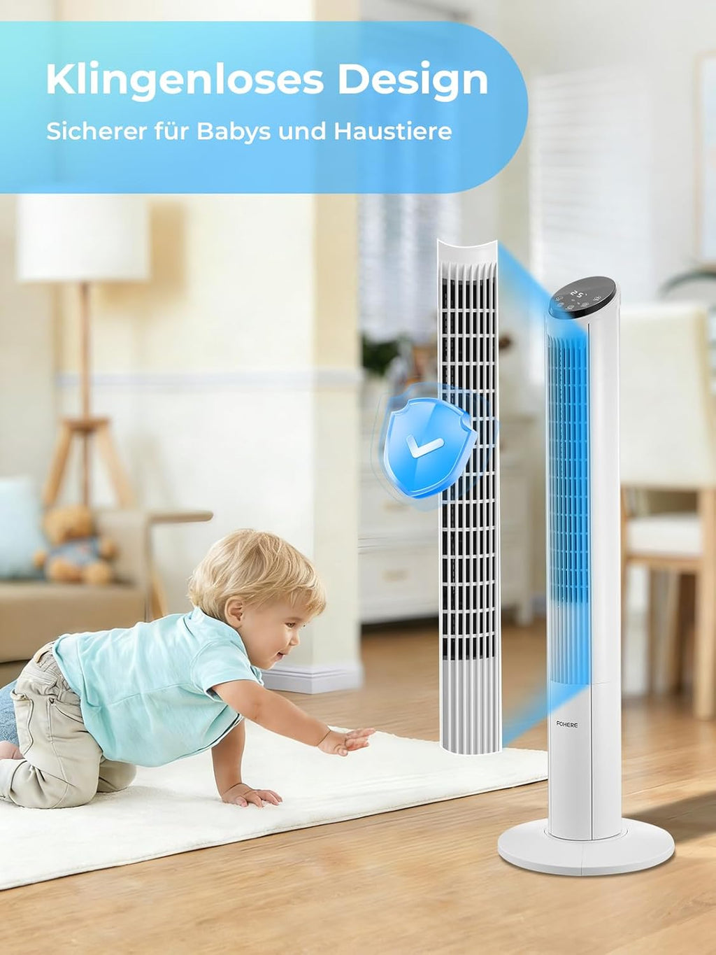 Ventilador de torre muy silencioso (