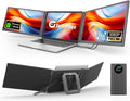 Monitor portátil Teamgee de 15,6" con batería externa, monitor FHD 120% sRGB Plug & Play, compatible con Mac, Windows, Surface, Chrome, ideal para teletrabajo, estudios y PYMES