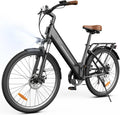 Bicicleta eléctrica urbana UcityS de 26 pulgadas, 250 W, 7 velocidades, autonomía PAS de 55 millas