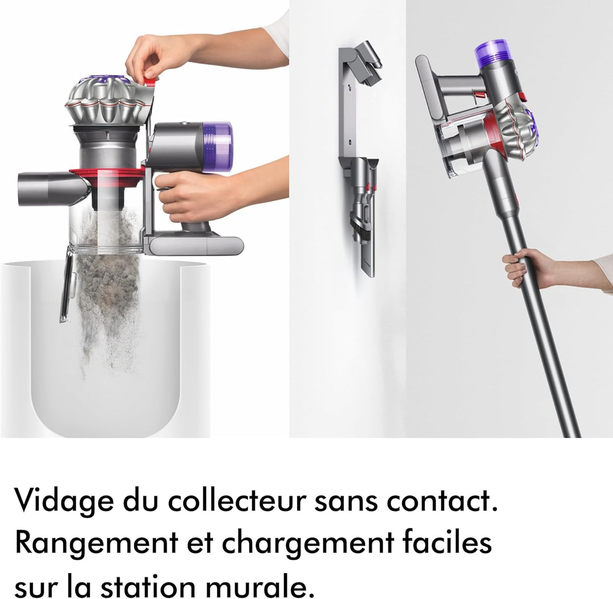 Aspiradora inalámbrica Dyson V8 Advanced, 130 AW, hasta 40 minutos de autonomía, cepillo Motorbar antienredos, elimina el pelo de mascotas, aspiradora de mano y suelo